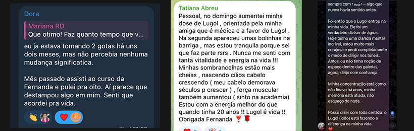 Depoimentos de alunos da Revolução do Iodo